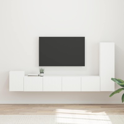 TV cabinet set 3 pcs White...