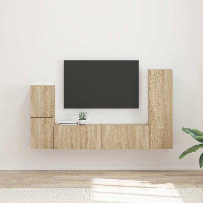TV cabinet set 4 pcs Sonoma...