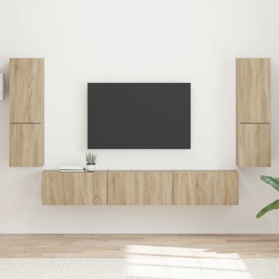 TV cabinet set 4 pcs Sonoma...