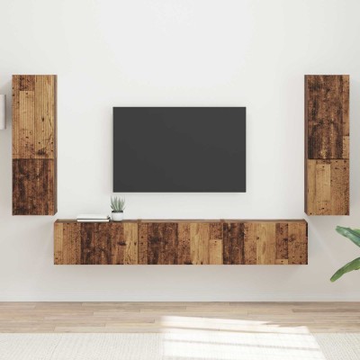 TV cabinet set 4 pcs Old...