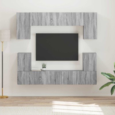 TV cabinet set 5 pcs Gray...