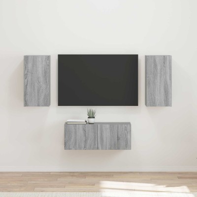 TV cabinet set 6 pcs Gray...