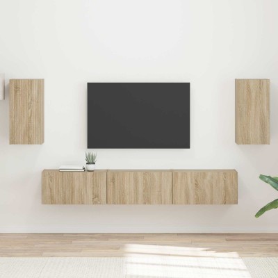 TV cabinet set 5 pcs Sonoma...