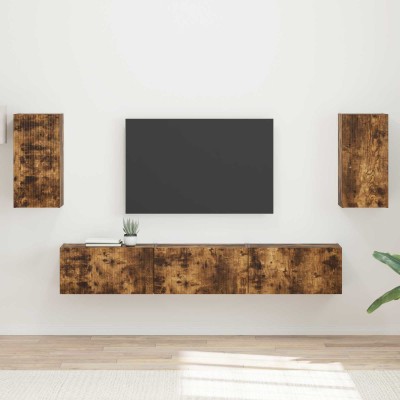 TV cabinet set 5 pcs Smoked...