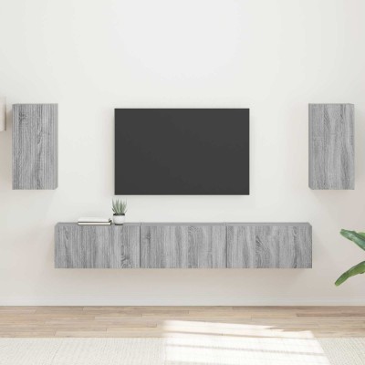 TV cabinet set 5 pcs Gray...