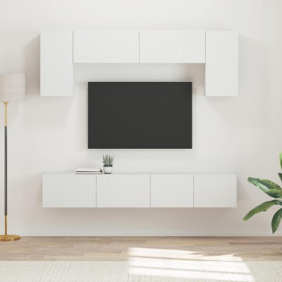 TV cabinet set 4 pcs White...