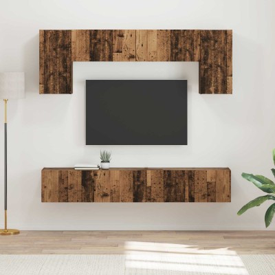 TV cabinet set 4 pcs Old...