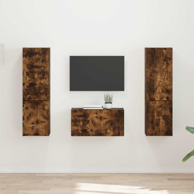 TV cabinet set 5 pcs Smoked...