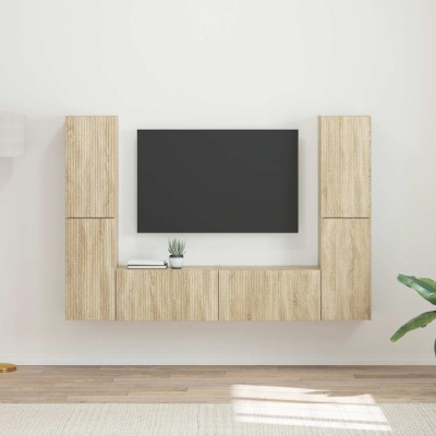 TV cabinet set 6 pcs Sonoma...