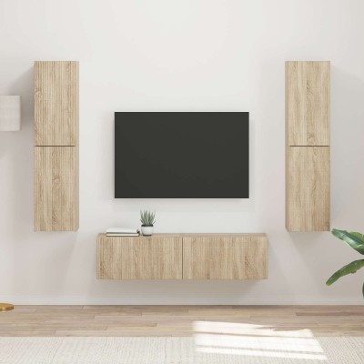 TV cabinet set 6 pcs Sonoma...