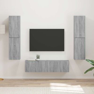 TV cabinet set 6 pcs Gray...