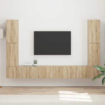 TV cabinet set 8 pcs Sonoma...