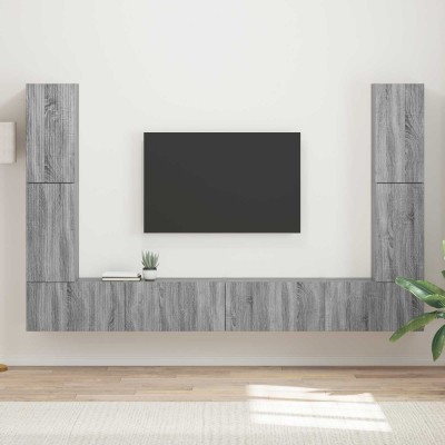 TV cabinet set 8 pcs Gray...