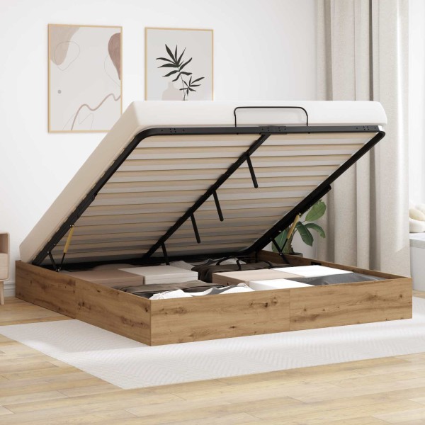 Ottoman bed frame Masters oak 203 x 160 x 25 cm