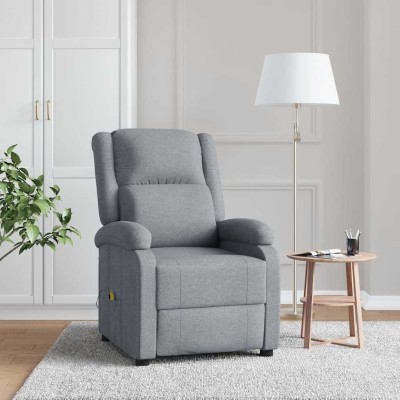 Massage chair, light gray,...
