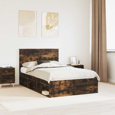 Bed frame Smoked oak 120 x...