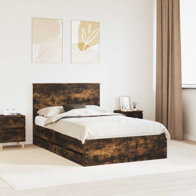 Bed frame Smoked oak 120 x...