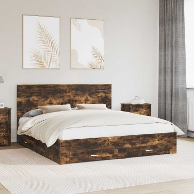 Bed frame Smoked oak 200 x...