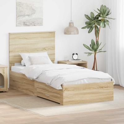 Bed frame Sonoma oak 90 x...