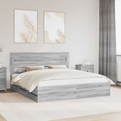 Bed frame Gray Sonoma 180 x...
