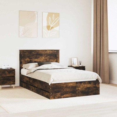 Bed frame Smoked oak 135 x...