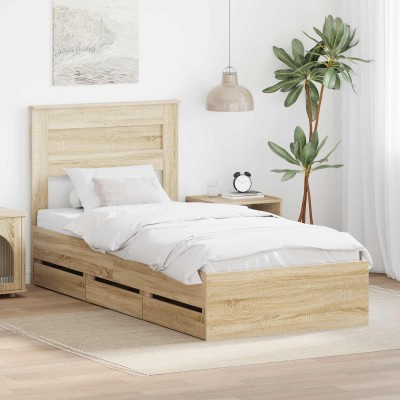 Bed frame Sonoma oak 100 x...