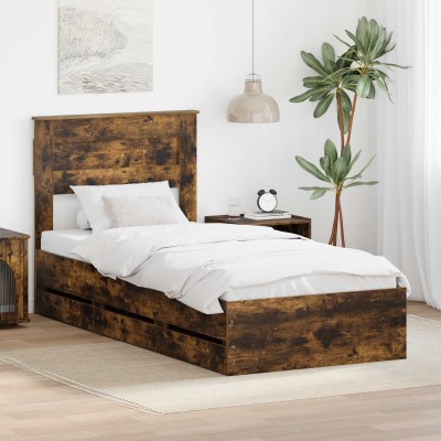 Bed frame Smoked oak 90 x...