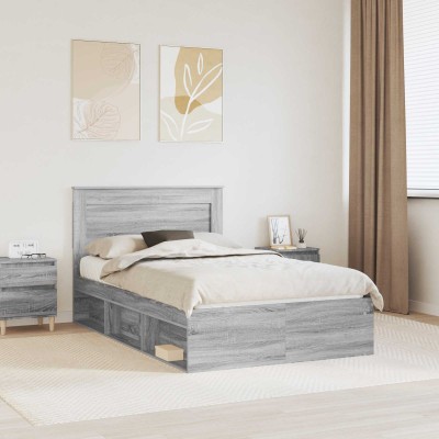 Bed frame Gray Sonoma 135 x...