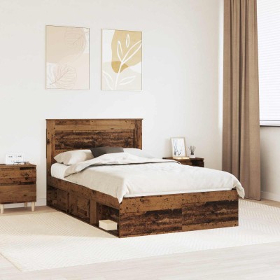 Bed frame Old wood 135 x...