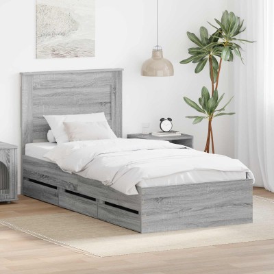 Bed frame Gray Sonoma 100 x...
