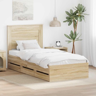 Bed frame Sonoma oak 75 x...
