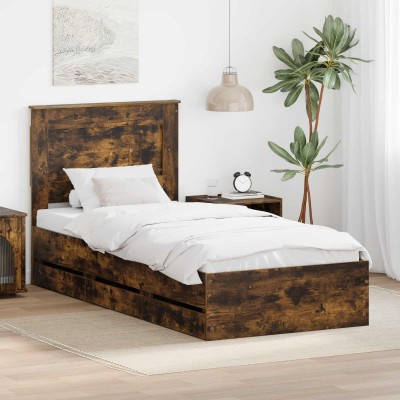 Bed frame Smoked oak 75 x...