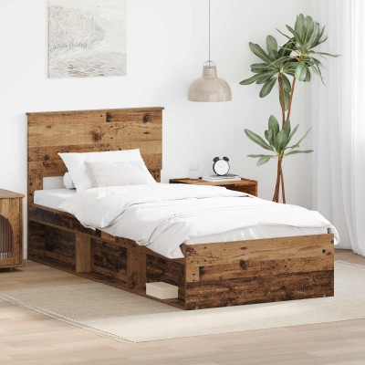 Bed frame Old wood 90 x 190...