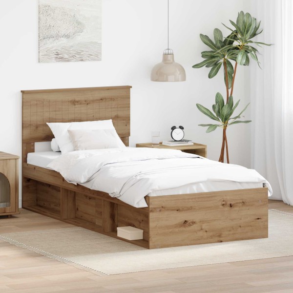 Bed frame Master oak 90 x 190 cm Solid pine wood