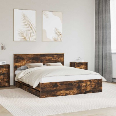 Bed frame Smoked oak 160 x...
