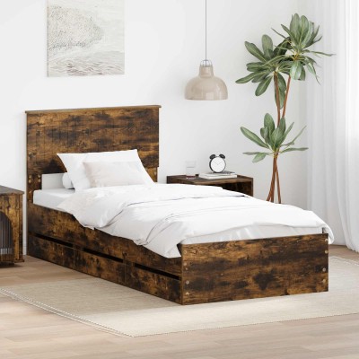 Bed frame Smoked oak 90 x...