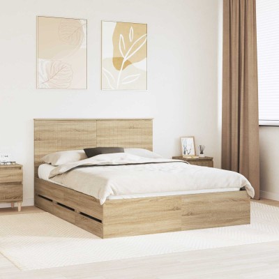 Bed frame Sonoma oak 150 x...