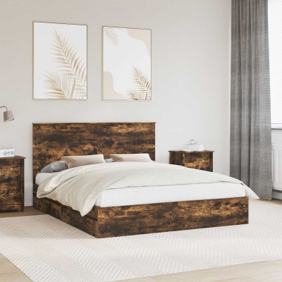 Safety bed Smoked oak 160 x...