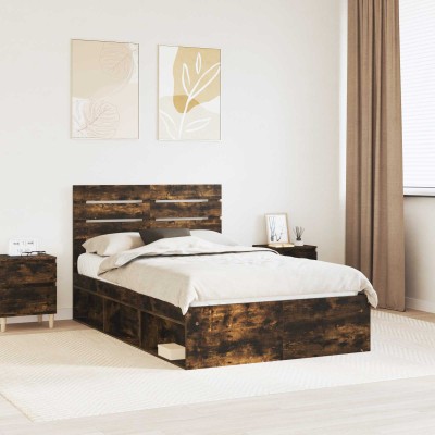 Bed frame Smoked oak 120 x...