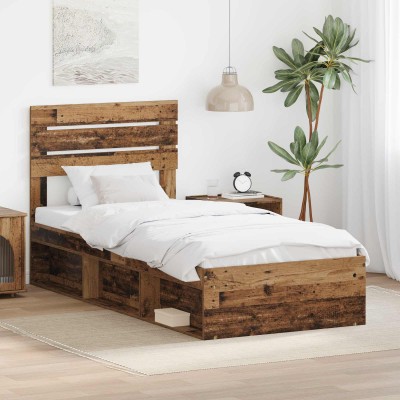 Bed frame Old wood 90 x 190...