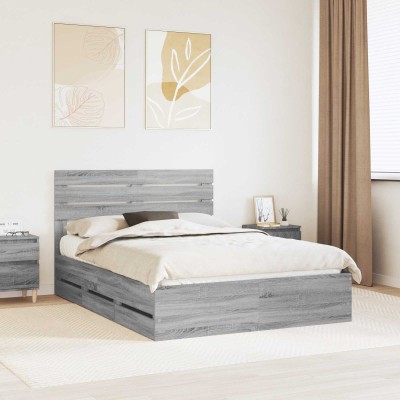Bed frame Gray Sonoma 160 x...