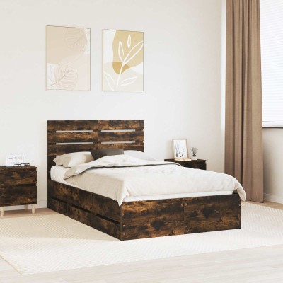 Bed frame Smoked oak 120 x...
