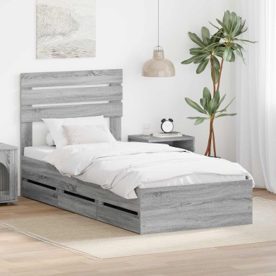 Bed frame Gray Sonoma 90 x...