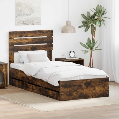 Bed frame Smoked oak 75 x...