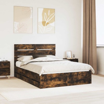 Bed frame Smoked oak 160 x...