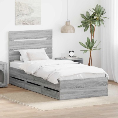 Bed frame Gray Sonoma 100 x...
