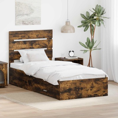 Bed frame Smoked oak...