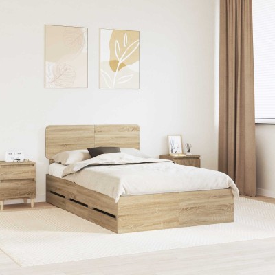 Bed frame Sonoma oak 120 x...