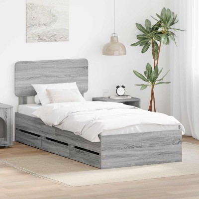 Bed frame Gray Sonoma 90 x...