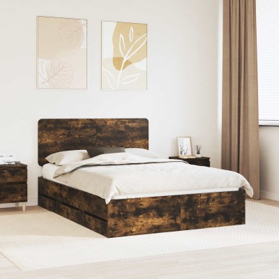 Bed frame Smoked oak 150 x...